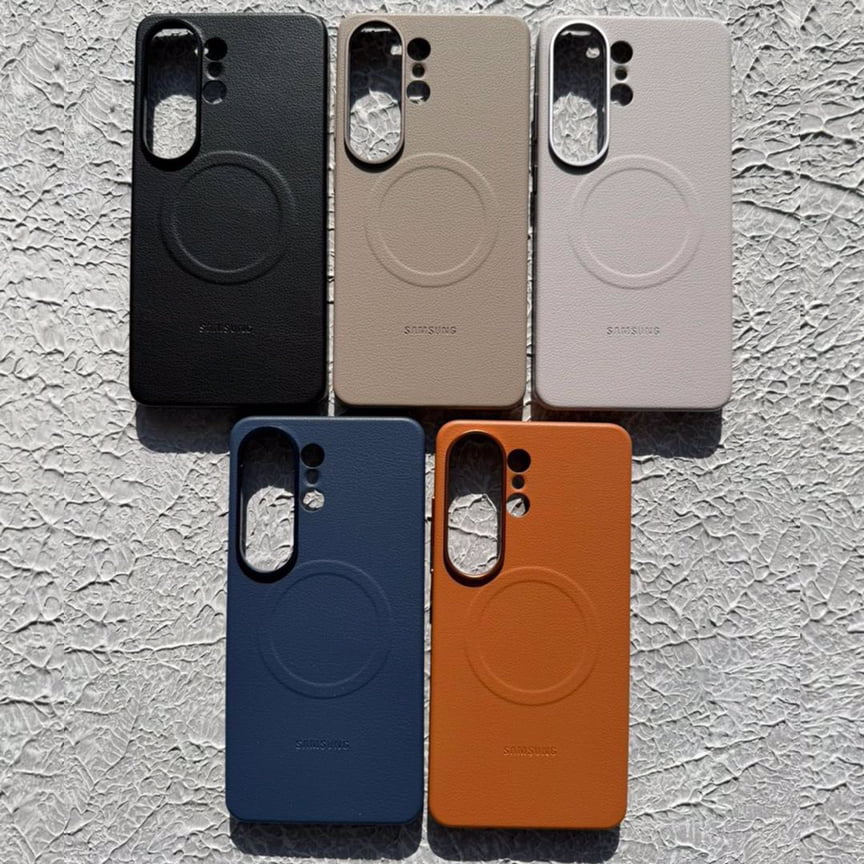 قاب چرمی اورجینال سامسونگ با مگ سیف Leather Case Magsafe Samsung